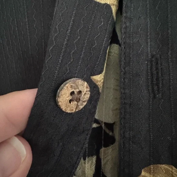 Jos. A. Bank Black and Brown Silk Shirt - Picture 5 of 5